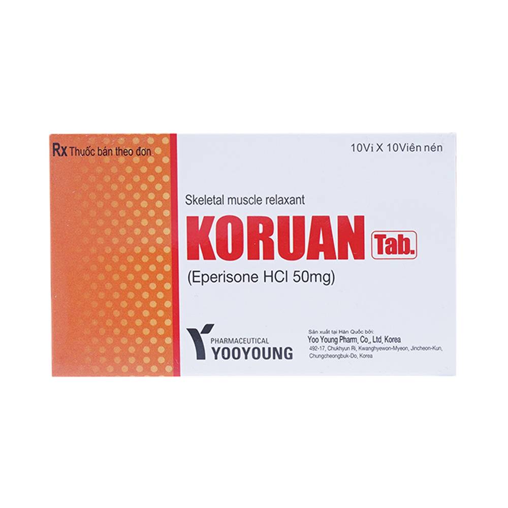 Những điều cần lưu ý khi uống thuốc Koruan trong điều trị giãn cơ 26 Những điều cần lưu ý khi uống thuốc Koruan trong điều trị giãn cơ