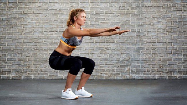 Tư thế đúng của Bodyweight Squats Tư thế đúng của Bodyweight Squats