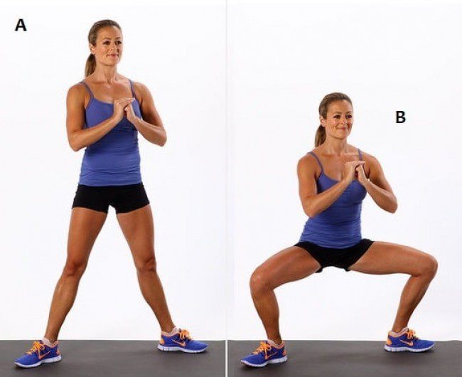 Vòng 3 nở nang với động tác Sumo Squat Vòng 3 nở nang với động tác Sumo Squat