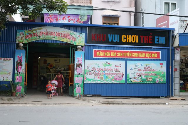 Nhóm trẻ Hoa Sen nơi bé Đ. đi học buổi đầu tiên hôm 23/10. Ảnh: Báo Gia đình và Xã hội Vụ bé gái 14 tháng tuổi bầm tím mặt mũi sau ngày đầu đến trường: Cô giáo không biết cháu bị bạn cắn?